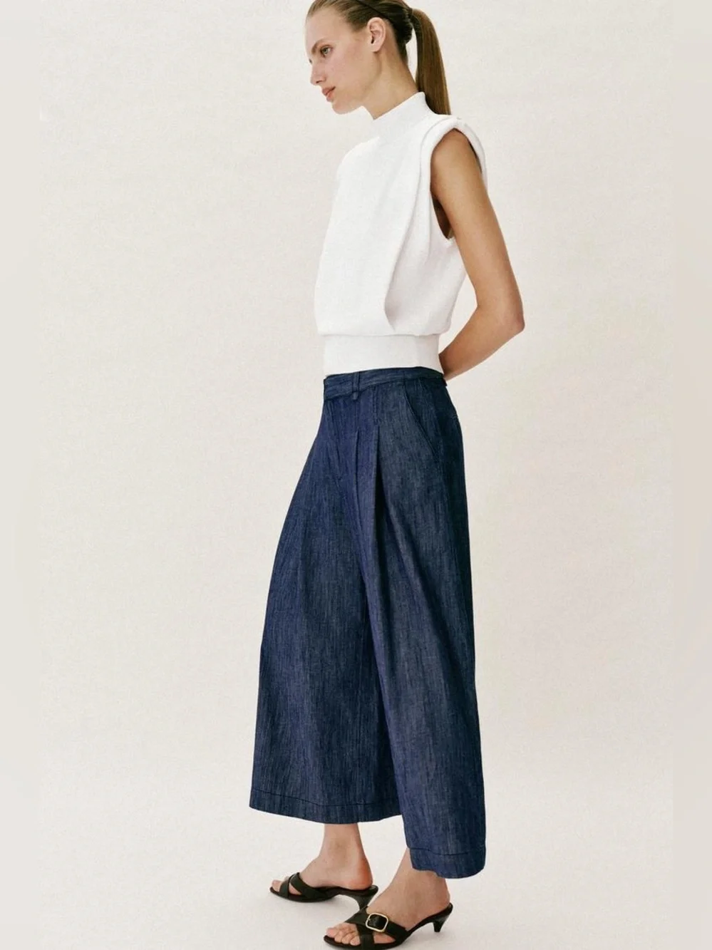 ZARA PLEATED CULOTTES